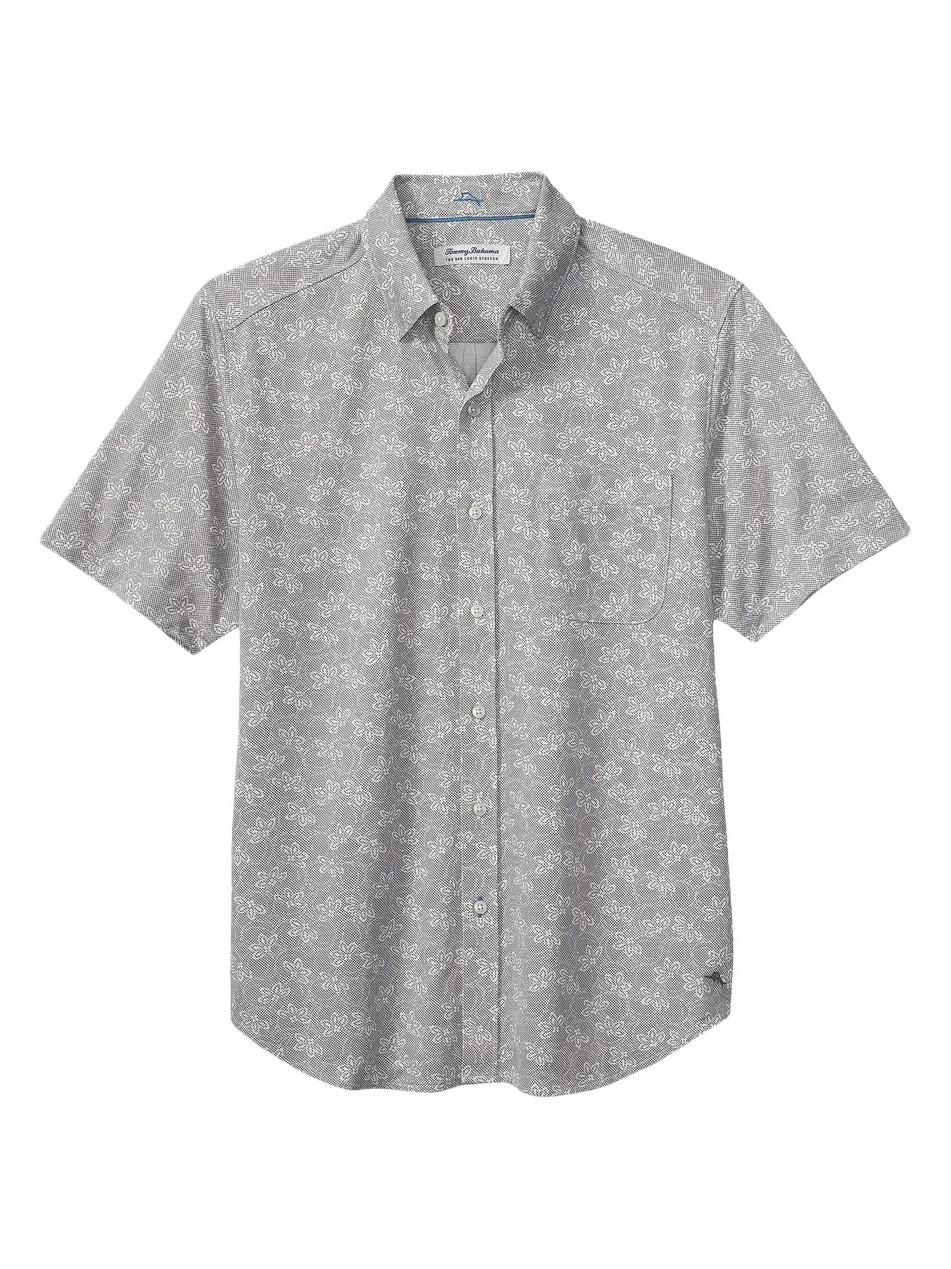 Men's San Lucio Lotus Short-Sleeve Shirt