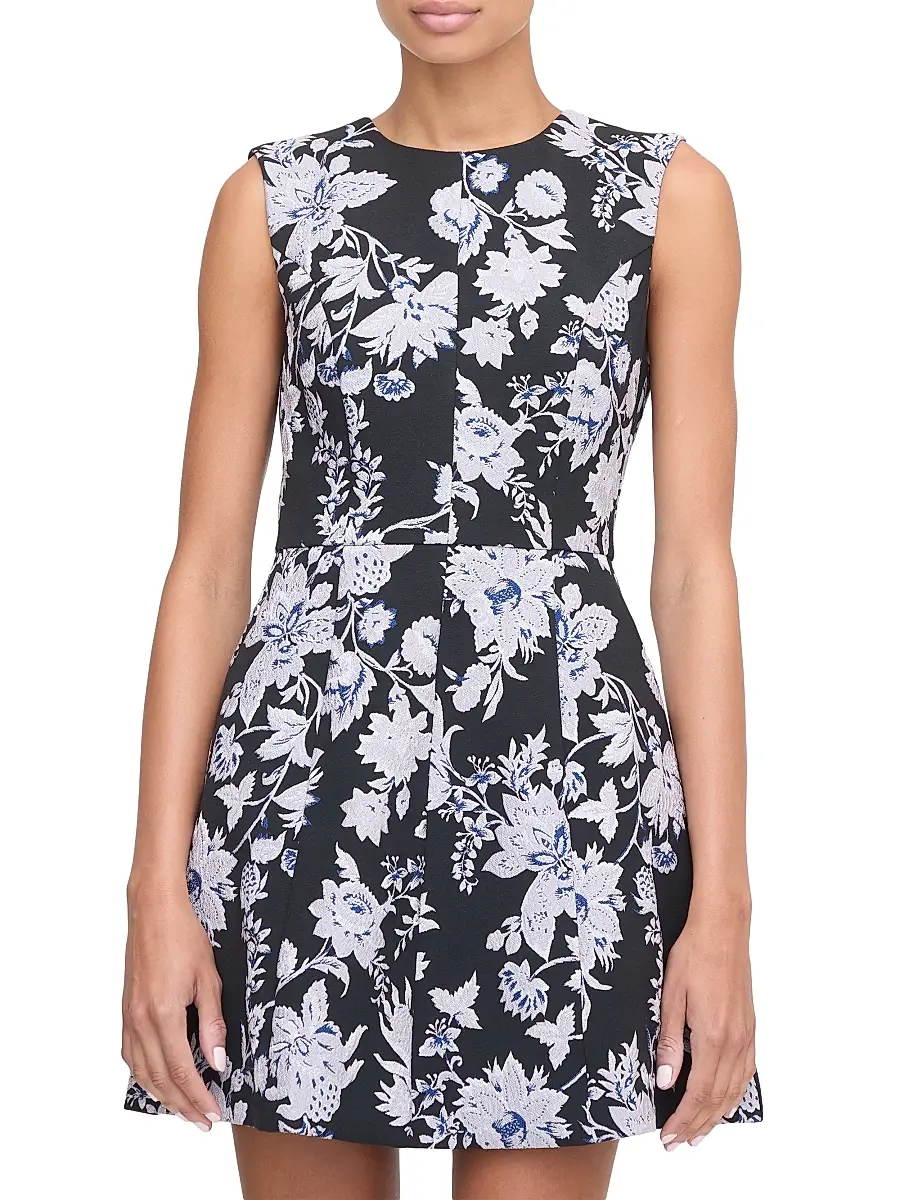 Hill House Home Women's The Joelle Dress - Winter Jasmine Brocade | Image 1 Hill House Home Women's The Joelle Dress - Winter Jasmine Brocade | Image 1