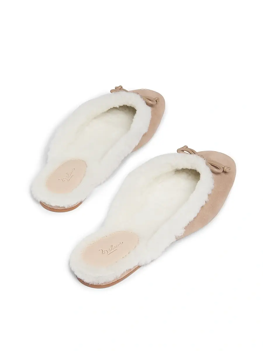 22élevé Women's Shearling-Lined Suede Mules | Thumbnail 3 22élevé Women's Shearling-Lined Suede Mules | Thumbnail 3