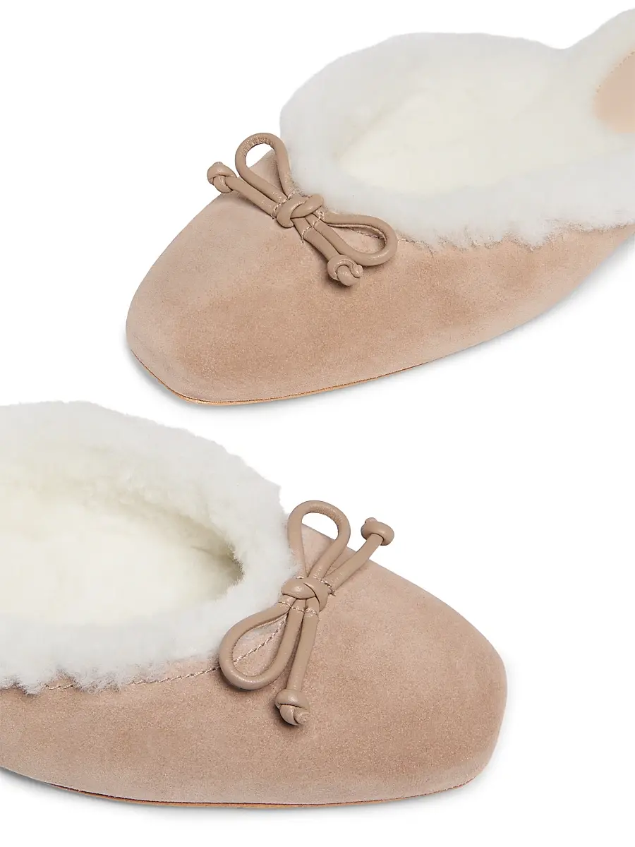 22élevé Women's Shearling-Lined Suede Mules | Thumbnail 5 22élevé Women's Shearling-Lined Suede Mules | Thumbnail 5