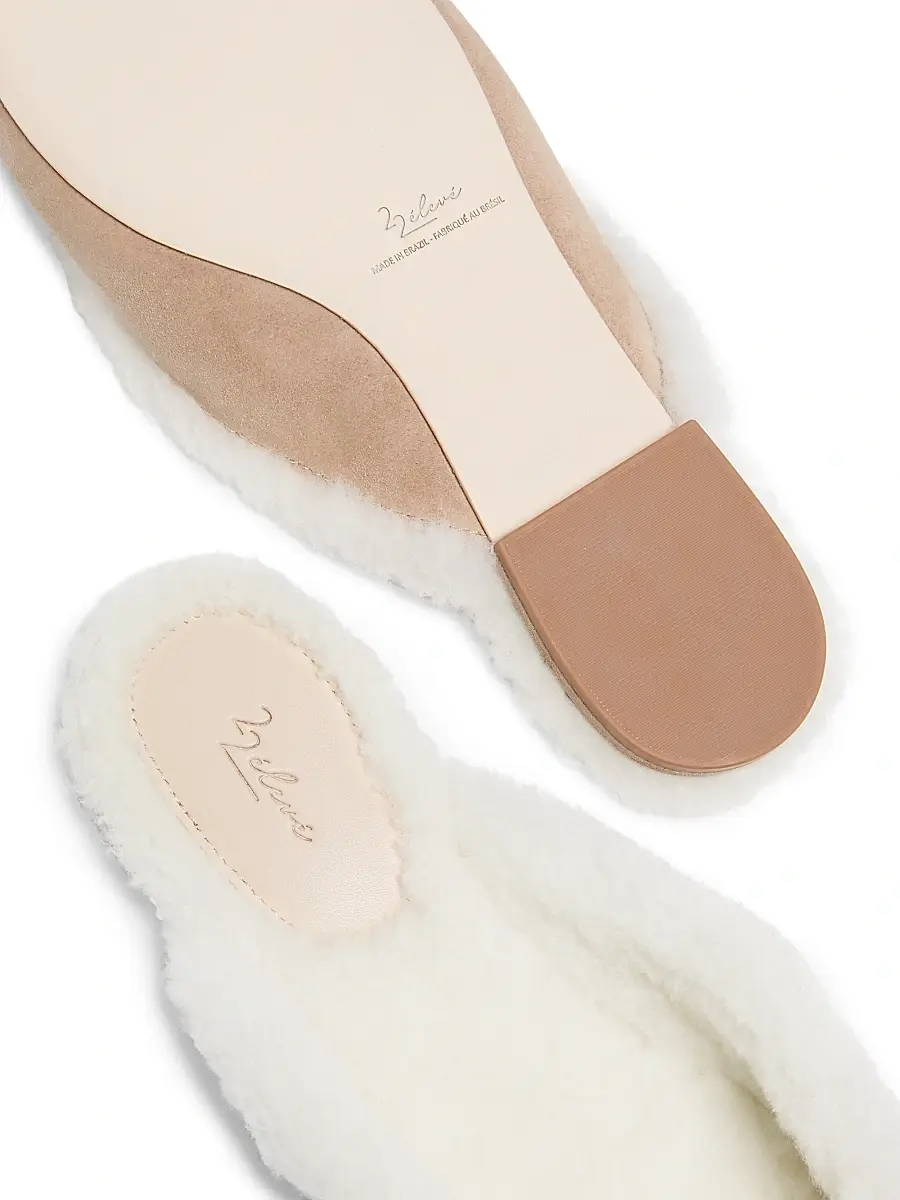 22élevé Women's Shearling-Lined Suede Mules | Thumbnail 6 22élevé Women's Shearling-Lined Suede Mules | Thumbnail 6