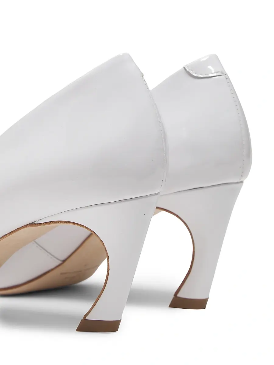 22élevé Women's 65MM Contrast Bow-Detail Patent Leather Pumps | Thumbnail 3