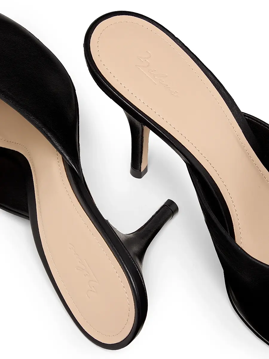22élevé Women's Ruched 85MM Patent Leather Mules | Thumbnail 5