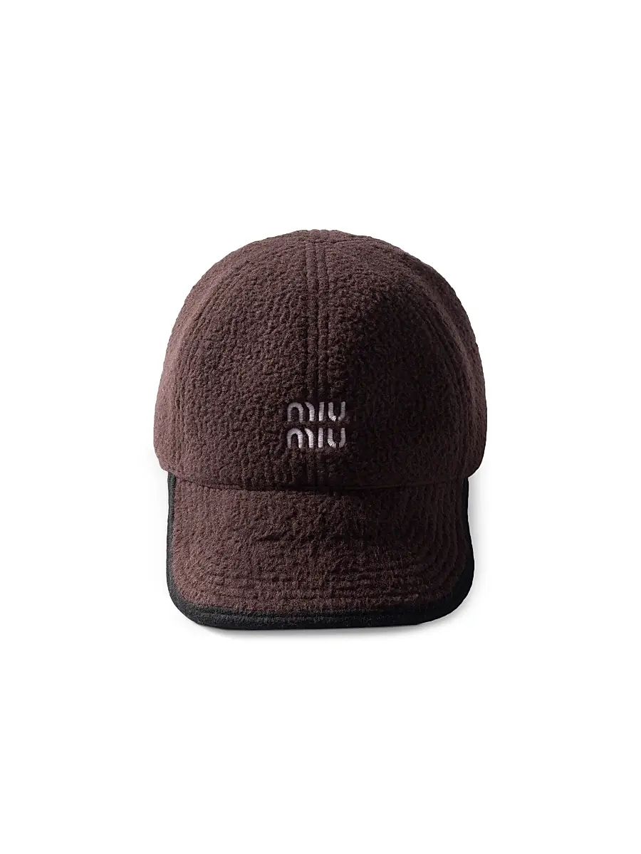 Miu Miu Women's Fleece Baseball Cap - Brown | Thumbnail 3