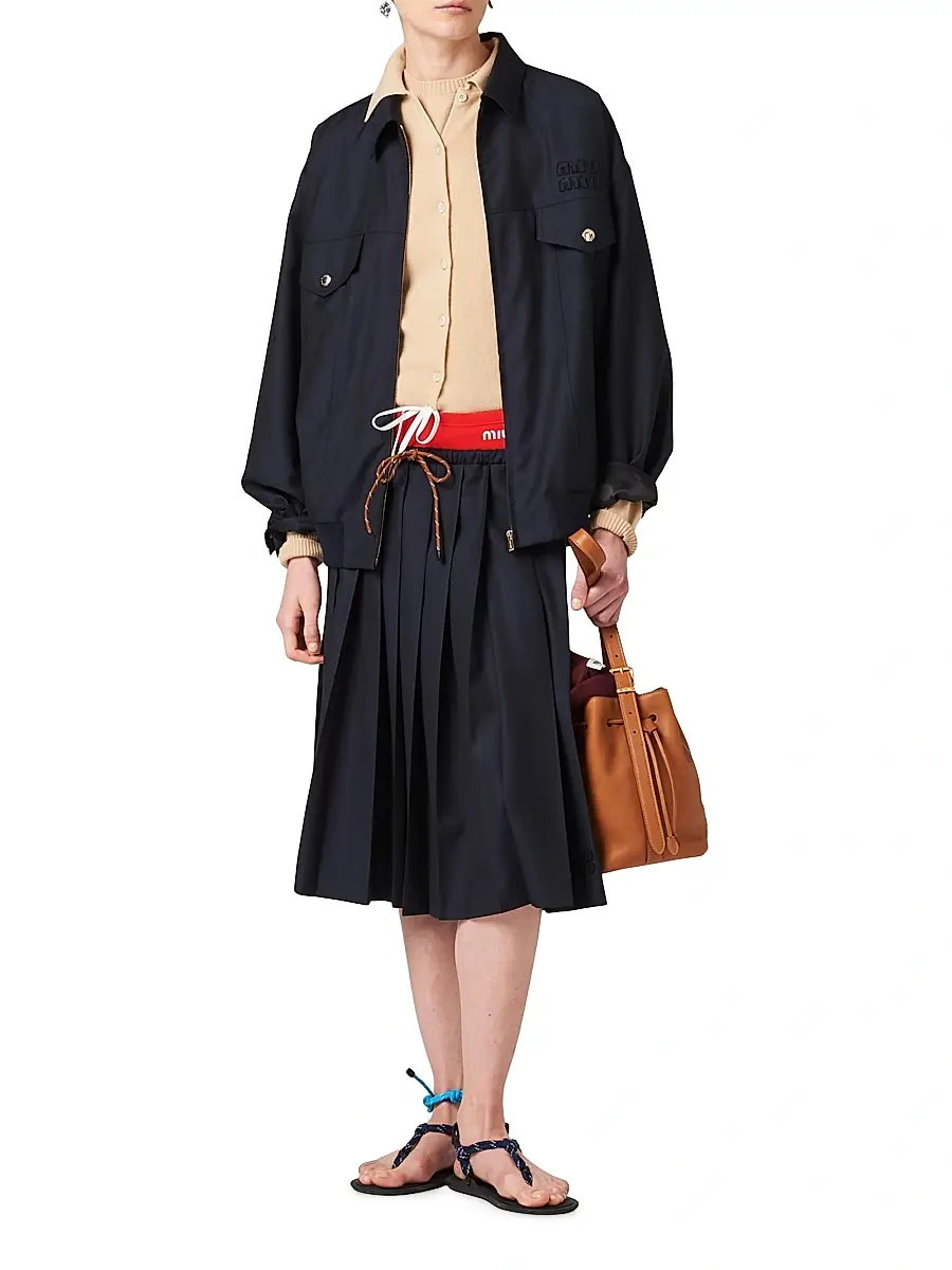Miu Miu Women's Batavia Blouson Jacket | Thumbnail 5