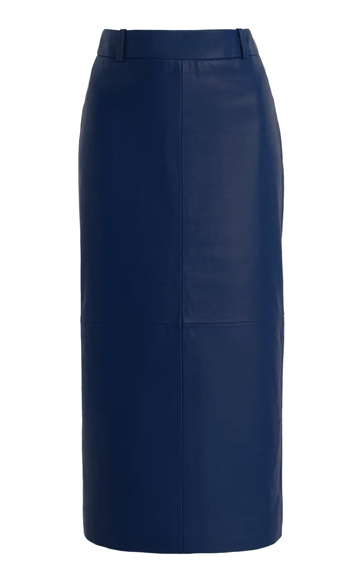 The Frankie Shop Taney Leather Midi Skirt | Image 1 The Frankie Shop Taney Leather Midi Skirt | Image 1