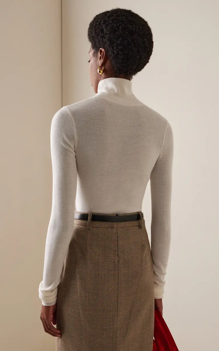 The Frankie Shop Utica Wool-Silk Turtleneck Sweater | Thumbnail 4 The Frankie Shop Utica Wool-Silk Turtleneck Sweater | Thumbnail 4