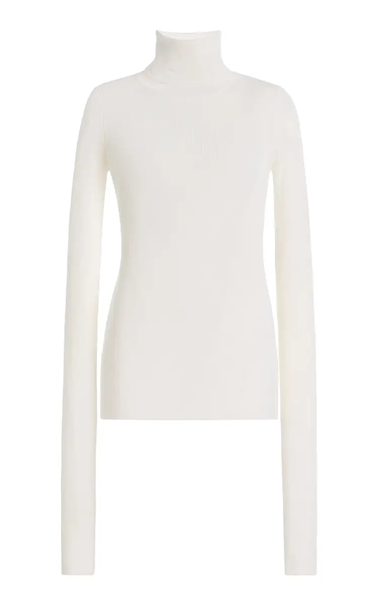 The Frankie Shop Utica Wool-Silk Turtleneck Sweater | Thumbnail 6 The Frankie Shop Utica Wool-Silk Turtleneck Sweater | Thumbnail 6