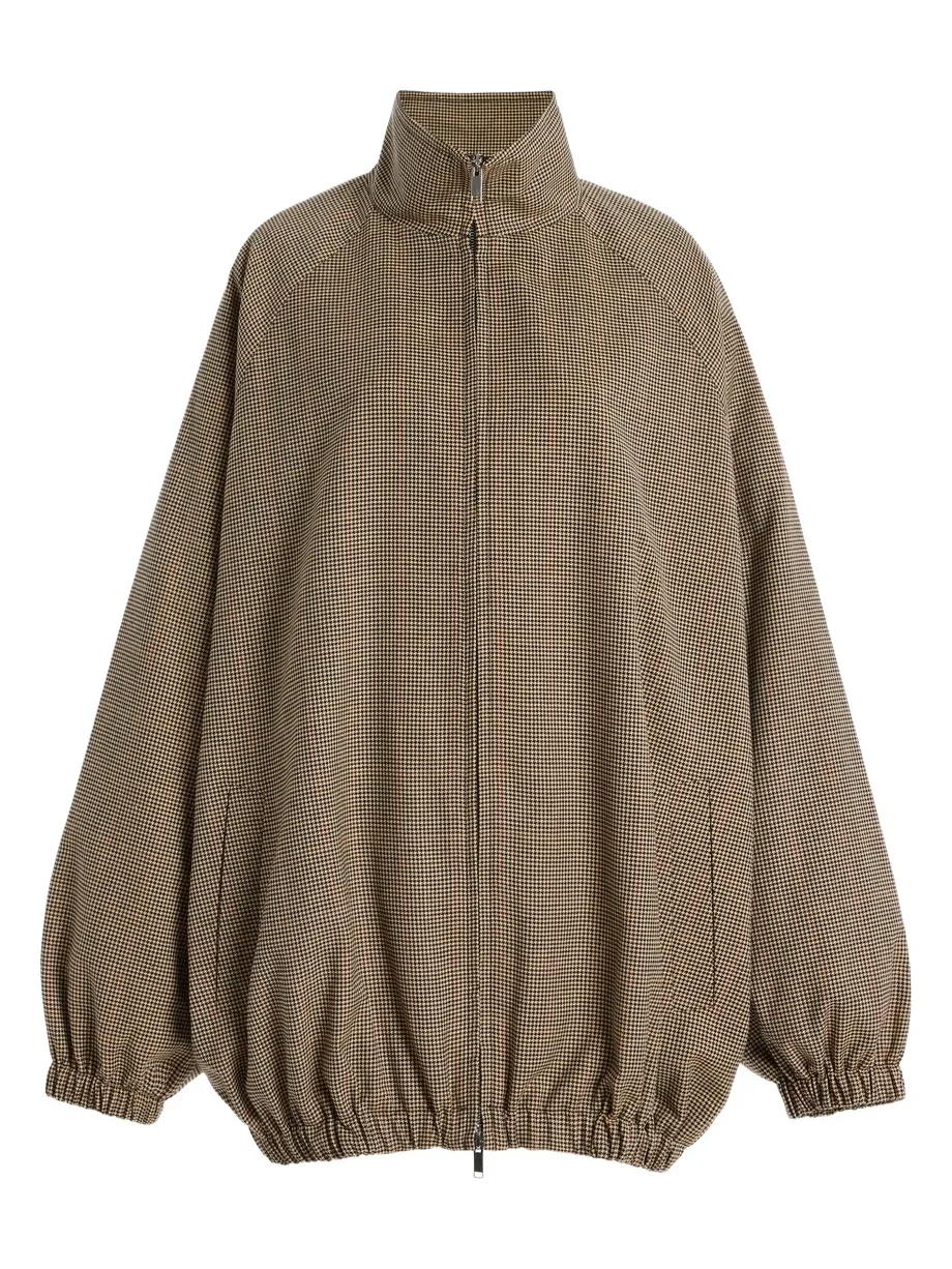 The Frankie Shop Baxter Houndstooth Track Jacket