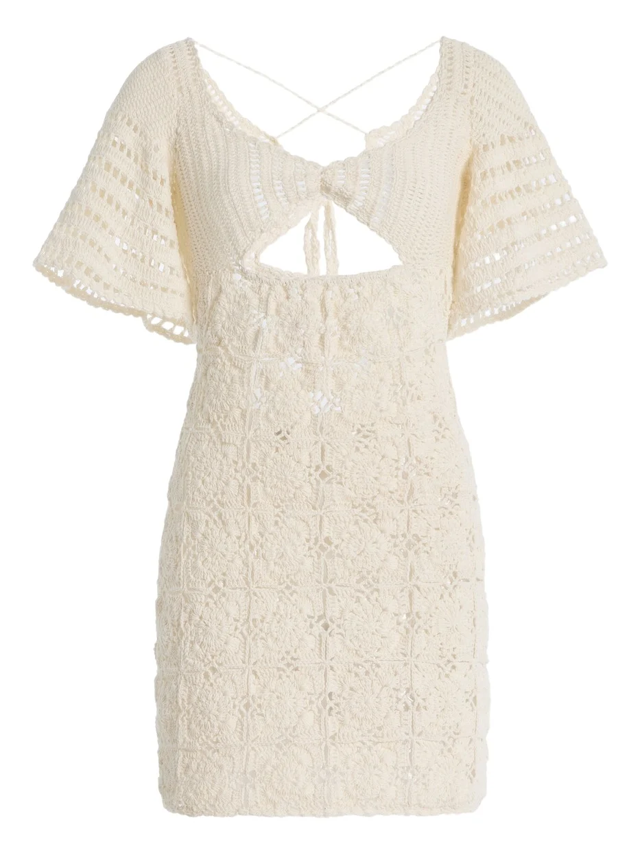 Akoia Swim Exclusive Crocheted Cotton Mini Dress