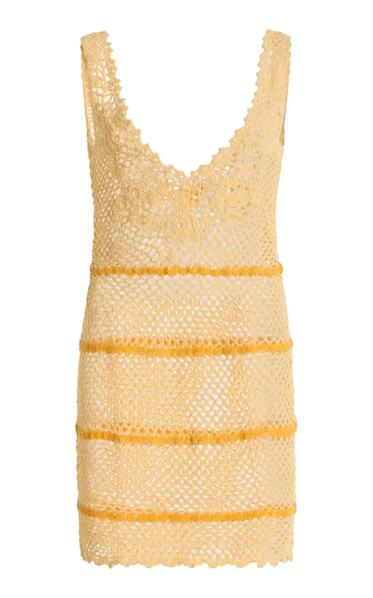 Exclusive Nata Crocheted Cotton Mini Dress Exclusive Nata Crocheted Cotton Mini Dress