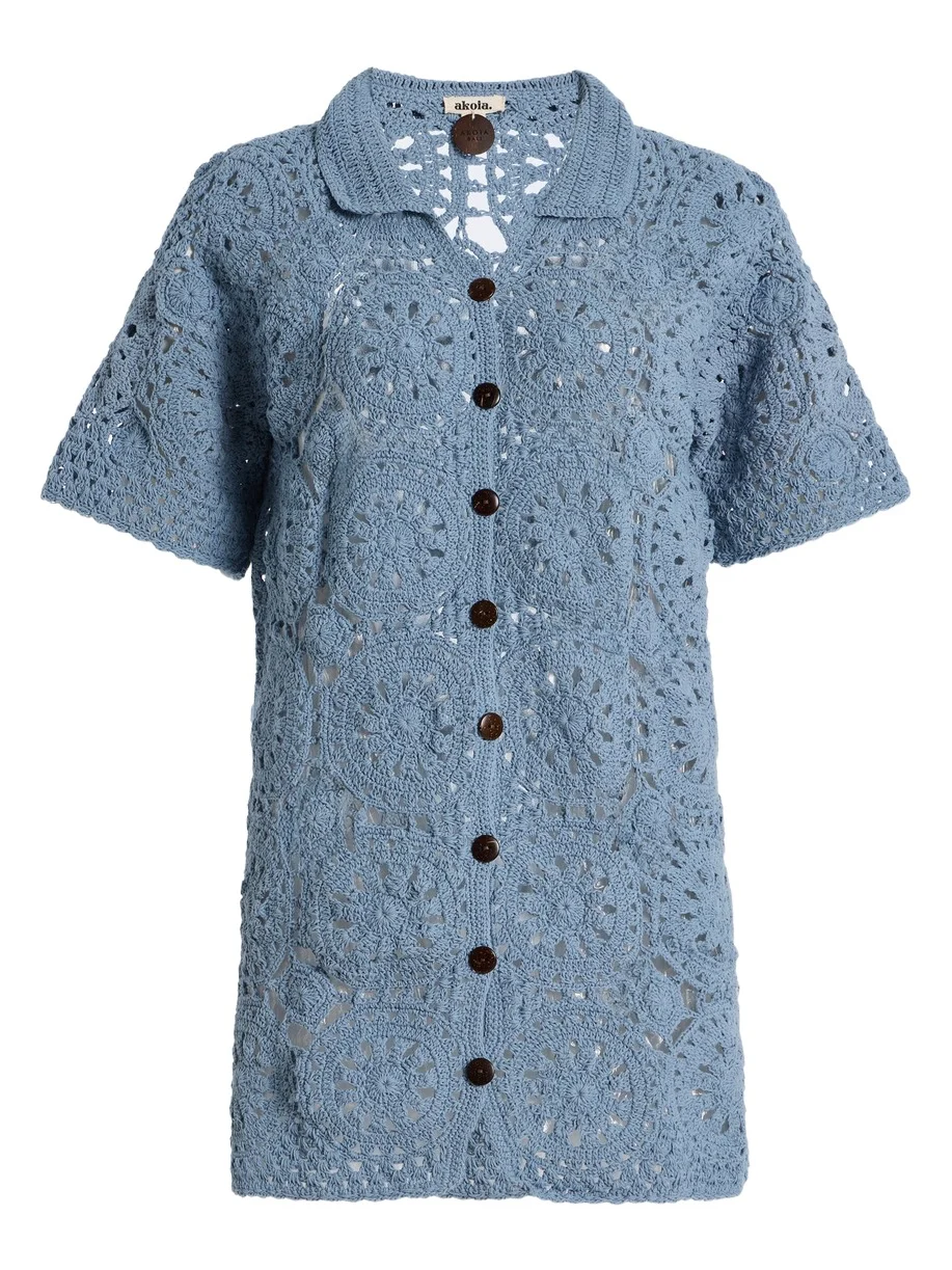 Akoia Swim Exclusive Mitir Crocheted Cotton Mini Dress