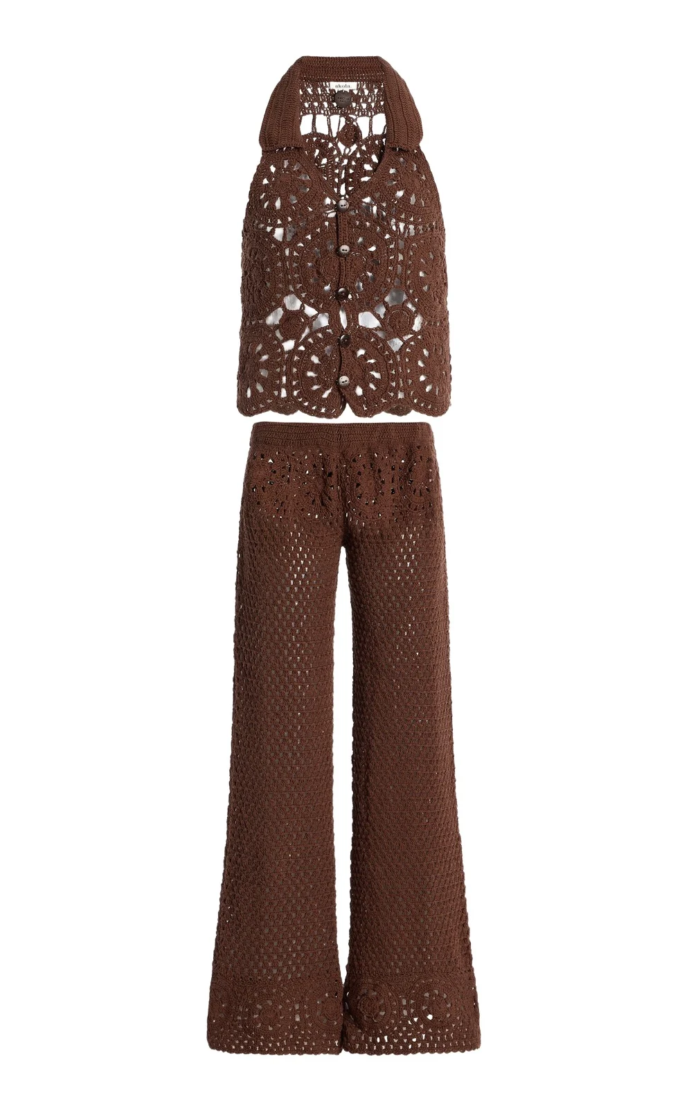 Exclusive Crocheted Cotton Pant Set Exclusive Crocheted Cotton Pant Set