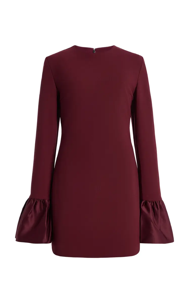 ROTATE Satin-Trimmed Crepe Mini Dress | Thumbnail 6