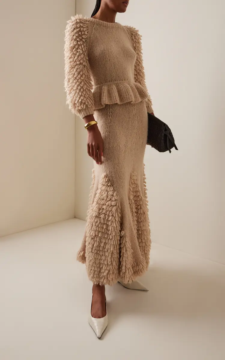 Ulla Johnson Nathalie Textured Alpaca-Blend Skirt | Thumbnail 2 Ulla Johnson Nathalie Textured Alpaca-Blend Skirt | Thumbnail 2