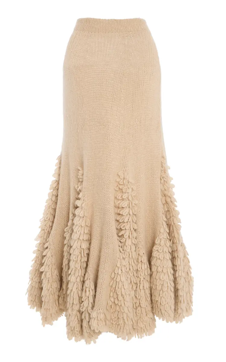 Ulla Johnson Nathalie Textured Alpaca-Blend Skirt | Thumbnail 6 Ulla Johnson Nathalie Textured Alpaca-Blend Skirt | Thumbnail 6