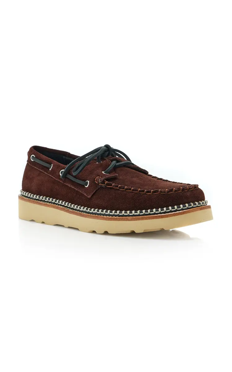 FRĒDA SALVADOR Collins Suede Boat Shoes | Thumbnail 4