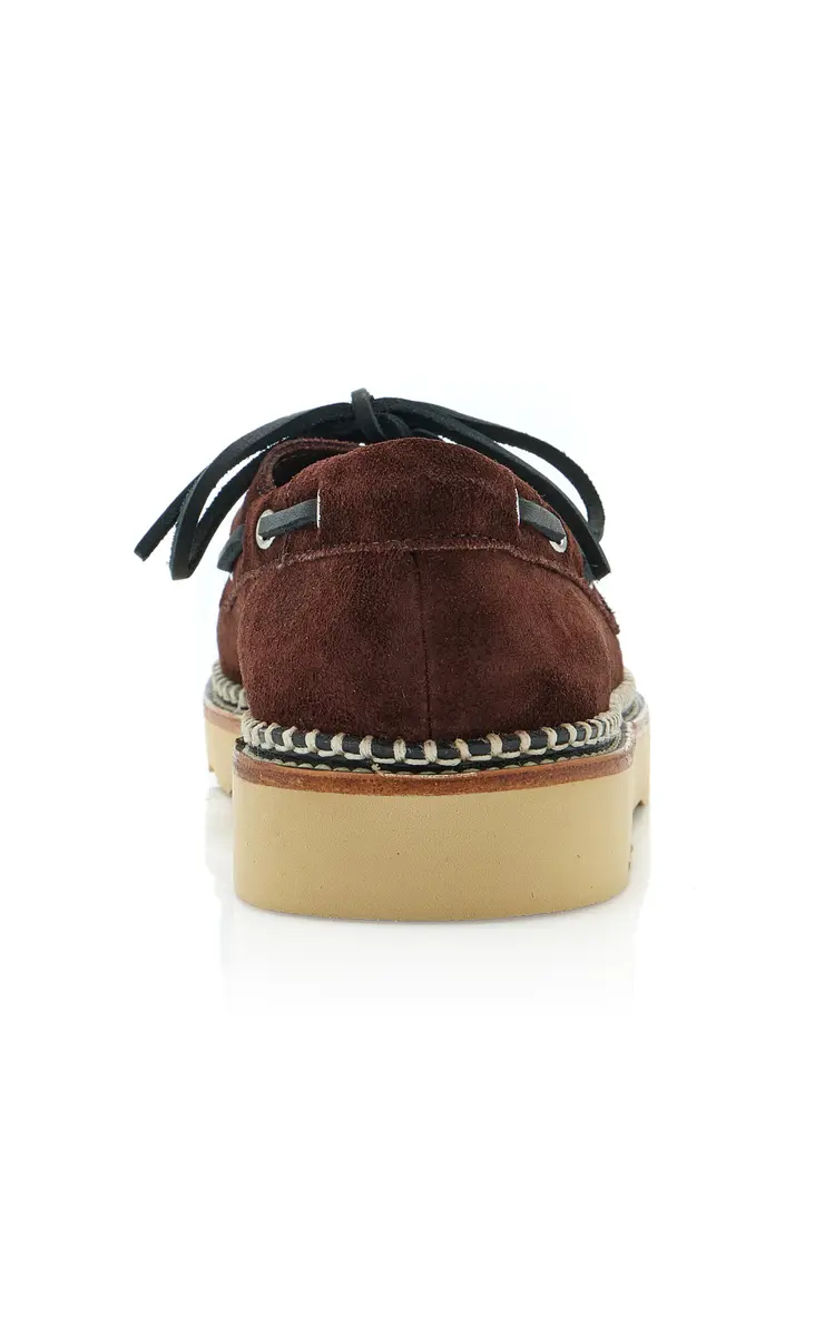 FRĒDA SALVADOR Collins Suede Boat Shoes | Thumbnail 5