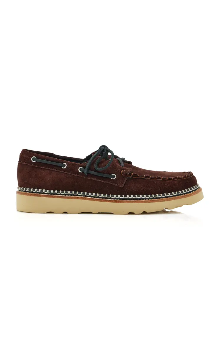 FRĒDA SALVADOR Collins Suede Boat Shoes