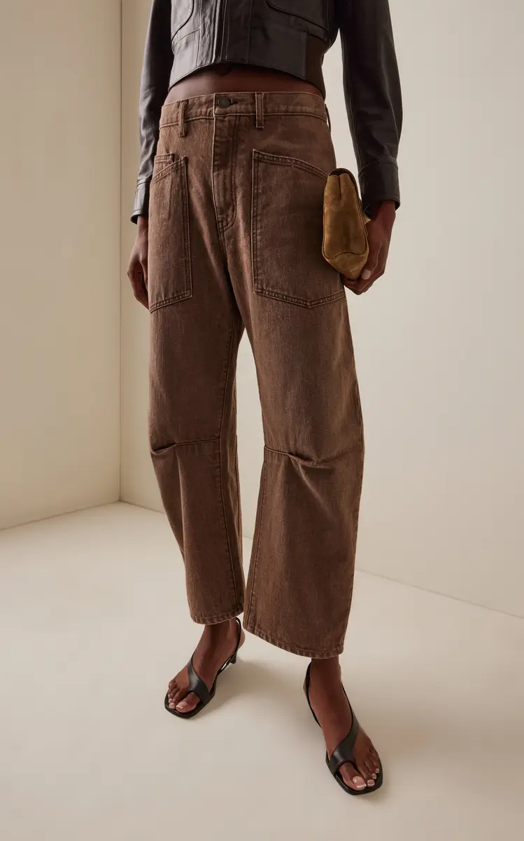 NILI LOTAN Shon Rigid Mid-Rise Barrel-Leg Jeans | Thumbnail 3 NILI LOTAN Shon Rigid Mid-Rise Barrel-Leg Jeans | Thumbnail 3