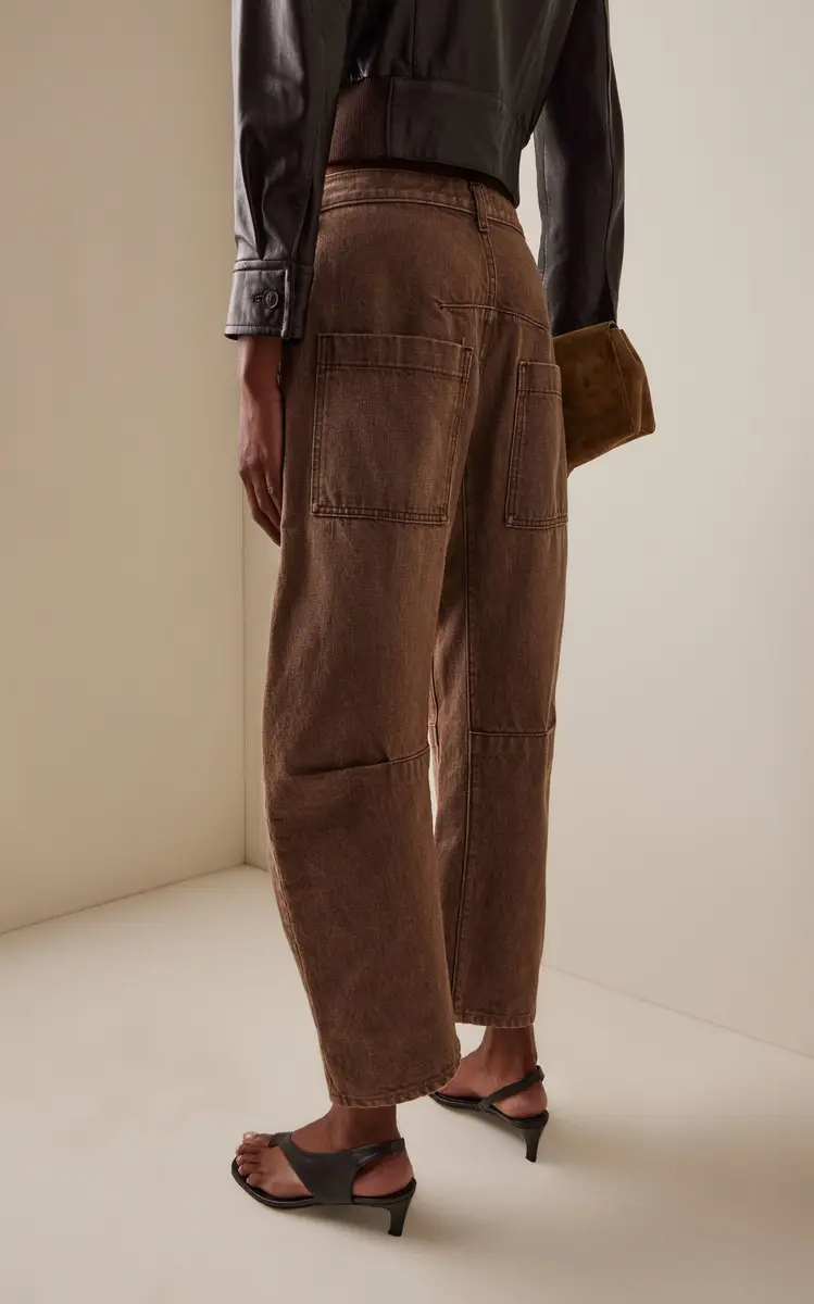 NILI LOTAN Shon Rigid Mid-Rise Barrel-Leg Jeans | Thumbnail 4 NILI LOTAN Shon Rigid Mid-Rise Barrel-Leg Jeans | Thumbnail 4