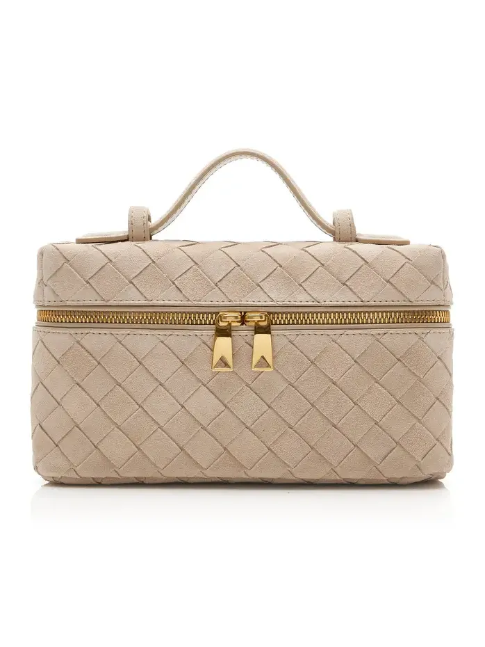 Bang Bang Intrecciato Leather Vanity Case
