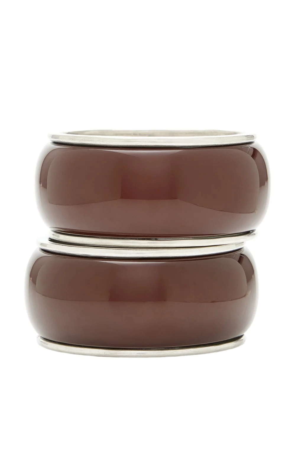 ben-amun Exclusive Set Of 2 Silver-Tone Resin Bangles
