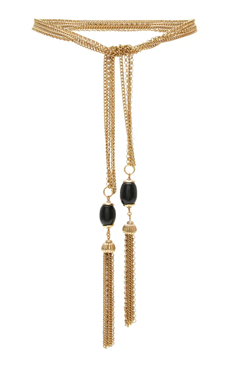 Exclusive Chain Tassel Necklace Belt