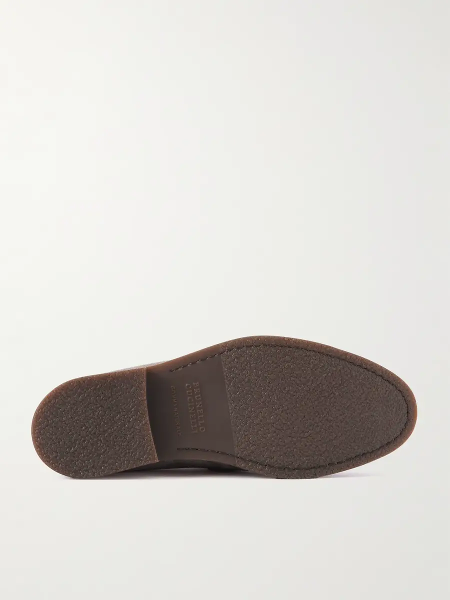 Brunello Cucinelli Suede Penny Loafers - Men | Thumbnail 3 Brunello Cucinelli Suede Penny Loafers - Men | Thumbnail 3