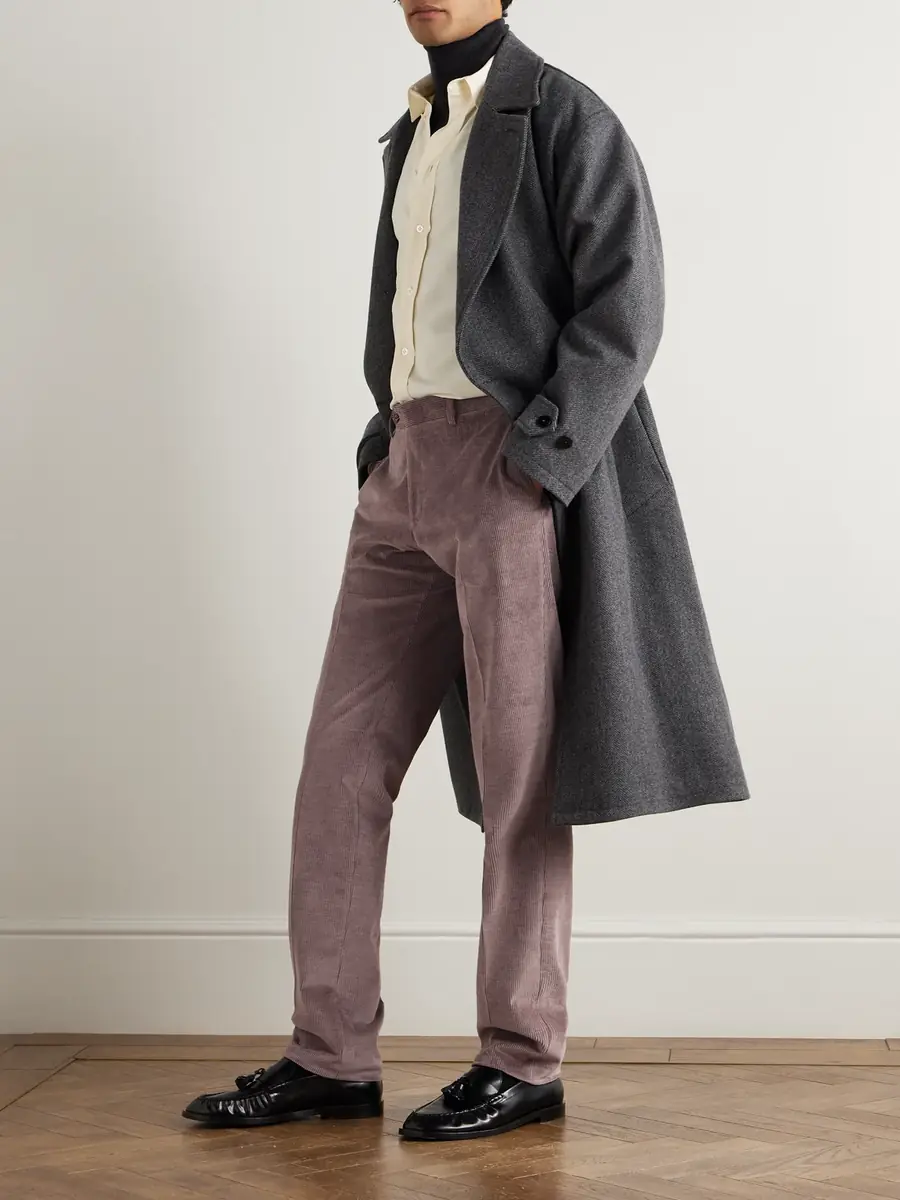 Canali Tapered Cotton-Blend Corduroy Trousers - Men | Thumbnail 2