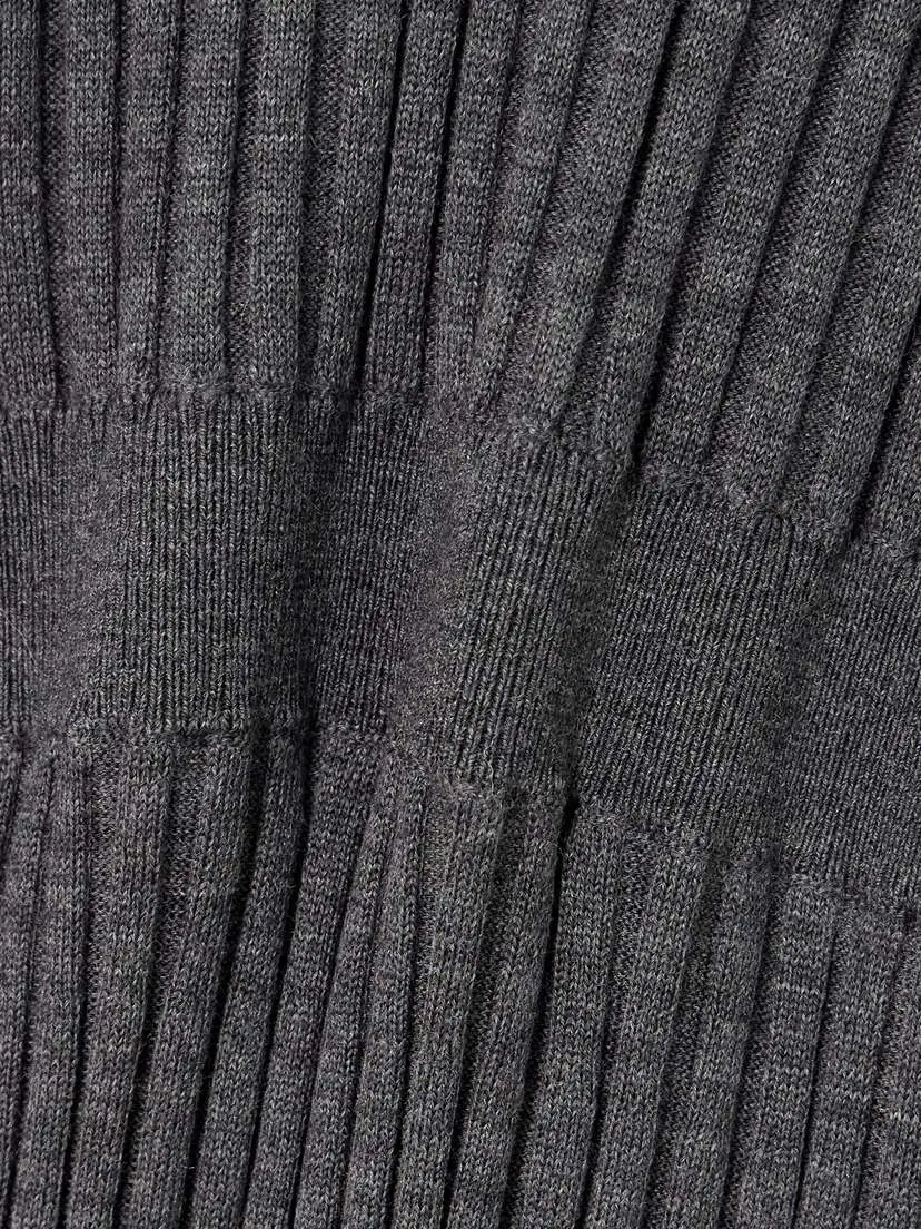 Brunello Cucinelli Ribbed Wool Midi Dress | Thumbnail 4