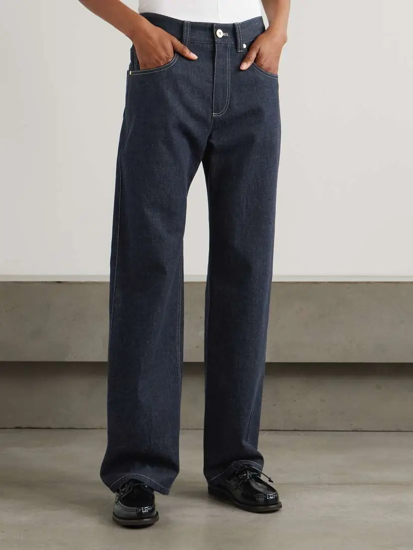 Brunello Cucinelli High-rise Straight-leg Jeans | Thumbnail 3 Brunello Cucinelli High-rise Straight-leg Jeans | Thumbnail 3