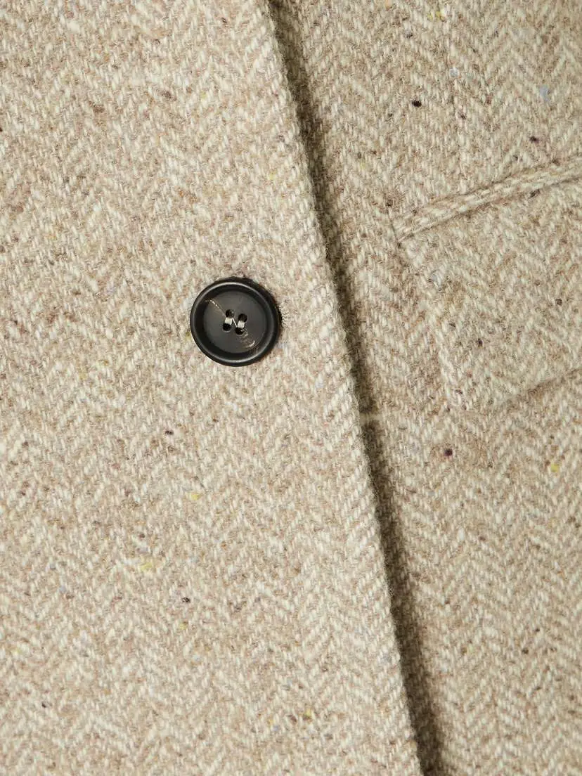 Brunello Cucinelli Double-breasted Wool And Silk-blend Tweed Blazer | Thumbnail 5 Brunello Cucinelli Double-breasted Wool And Silk-blend Tweed Blazer | Thumbnail 5