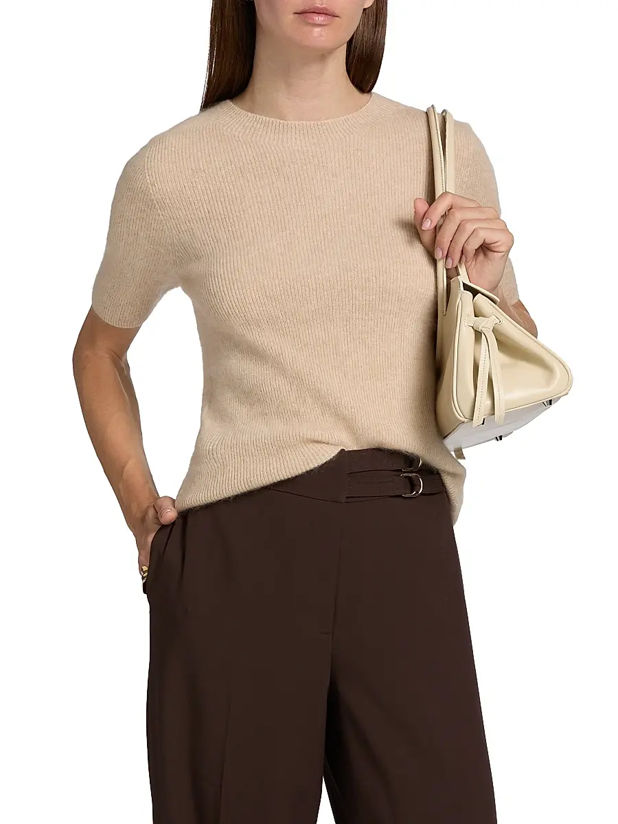Elie Tahari Women's Yelena Ribbed Cashmere Sweater | Thumbnail 3