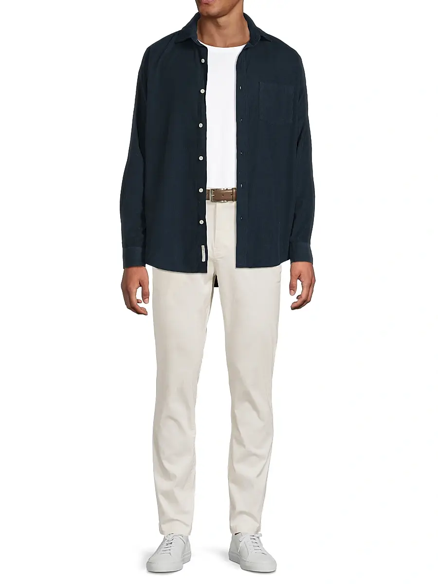Onia Men's Corduroy Long-Sleeve Button-Front Shirt | Thumbnail 2 Onia Men's Corduroy Long-Sleeve Button-Front Shirt | Thumbnail 2