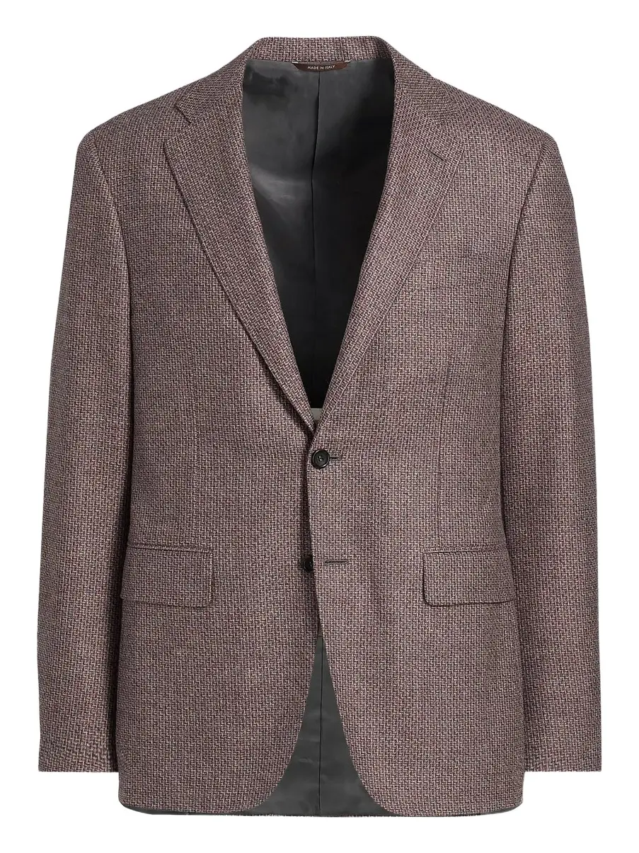 Canali Men's Kei Trim-Fit Stepweave Wool Sport Coat