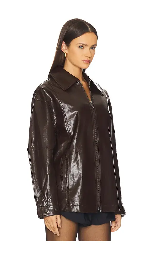 Free People Sloane Faux Leather Jacket | Thumbnail 2 Free People Sloane Faux Leather Jacket | Thumbnail 2