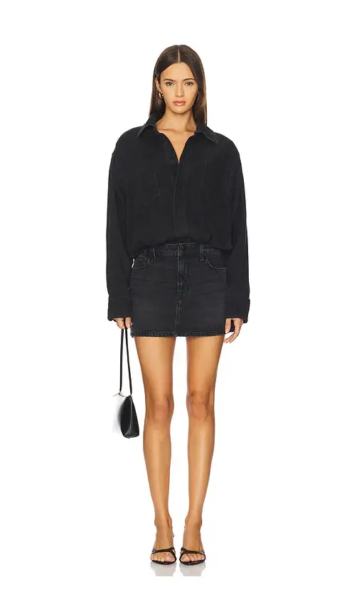 Good American Denim Shirt Dress | Image 1 Good American Denim Shirt Dress | Image 1