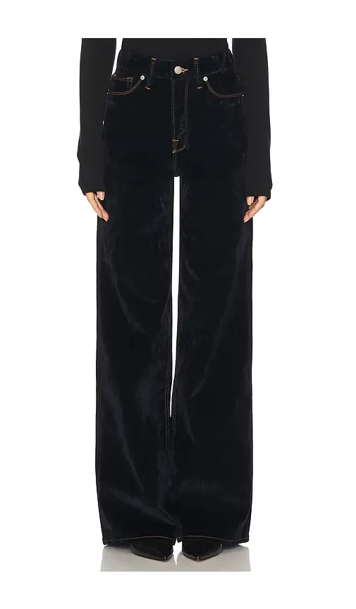 GOOD AMERICAN Good Skate Velvet Denim Jeans