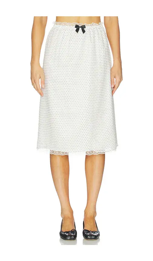 Tanner Fletcher Celerie Lace Trim Slip Skirt | Image 1 Tanner Fletcher Celerie Lace Trim Slip Skirt | Image 1