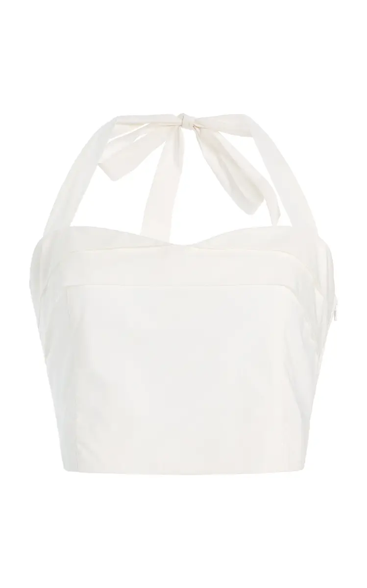 Posse Rue Cotton Halter Top | Image 1 Posse Rue Cotton Halter Top | Image 1