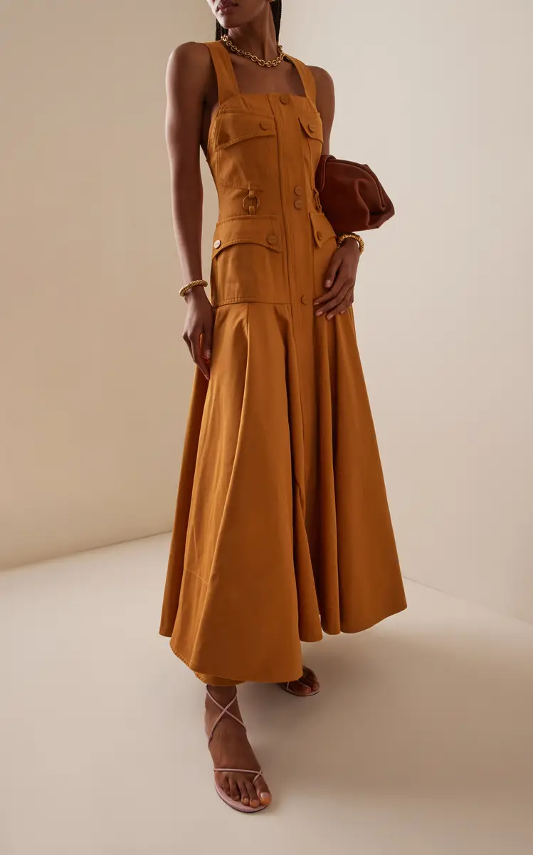 Zimmermann Luna Cotton Midi Dress | Thumbnail 3