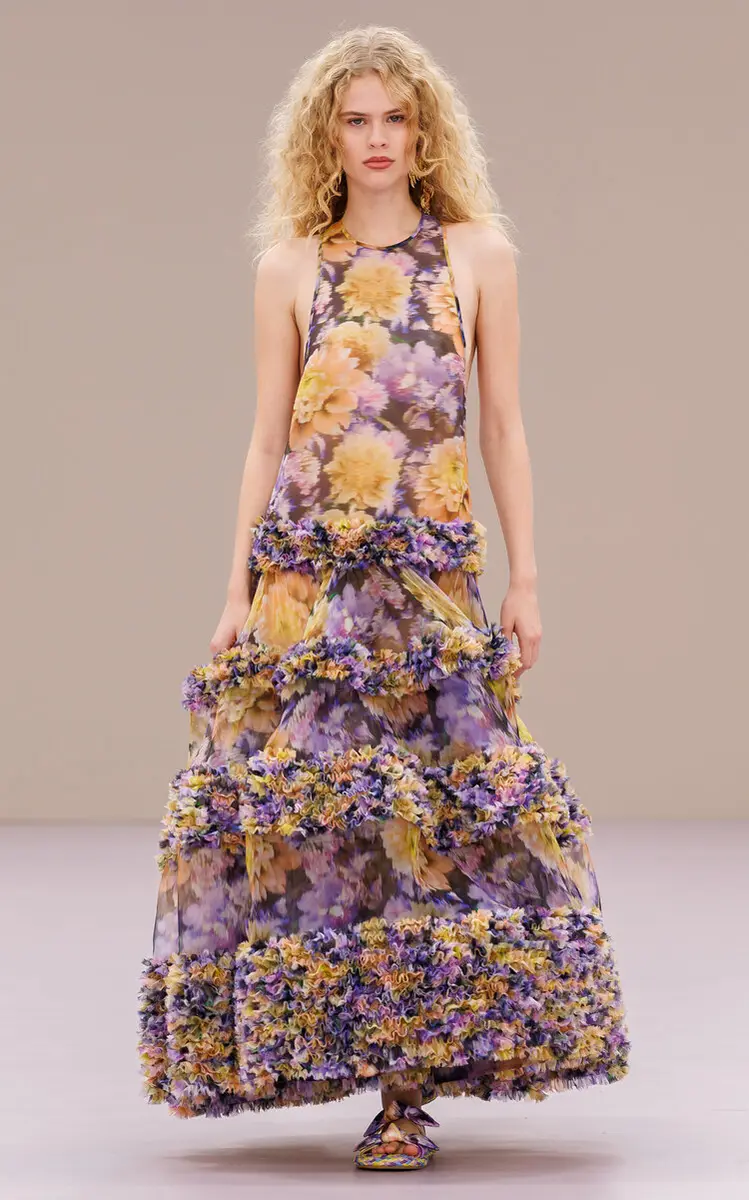 Zimmermann Luna Ruffled Silk Maxi Dress | Thumbnail 3