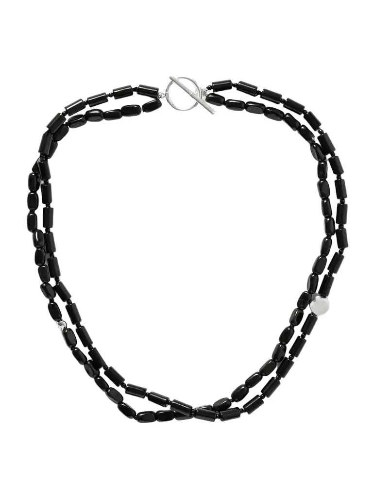 AGMES Willa Sterling Silver Onyx Necklace | Image 1 AGMES Willa Sterling Silver Onyx Necklace | Image 1