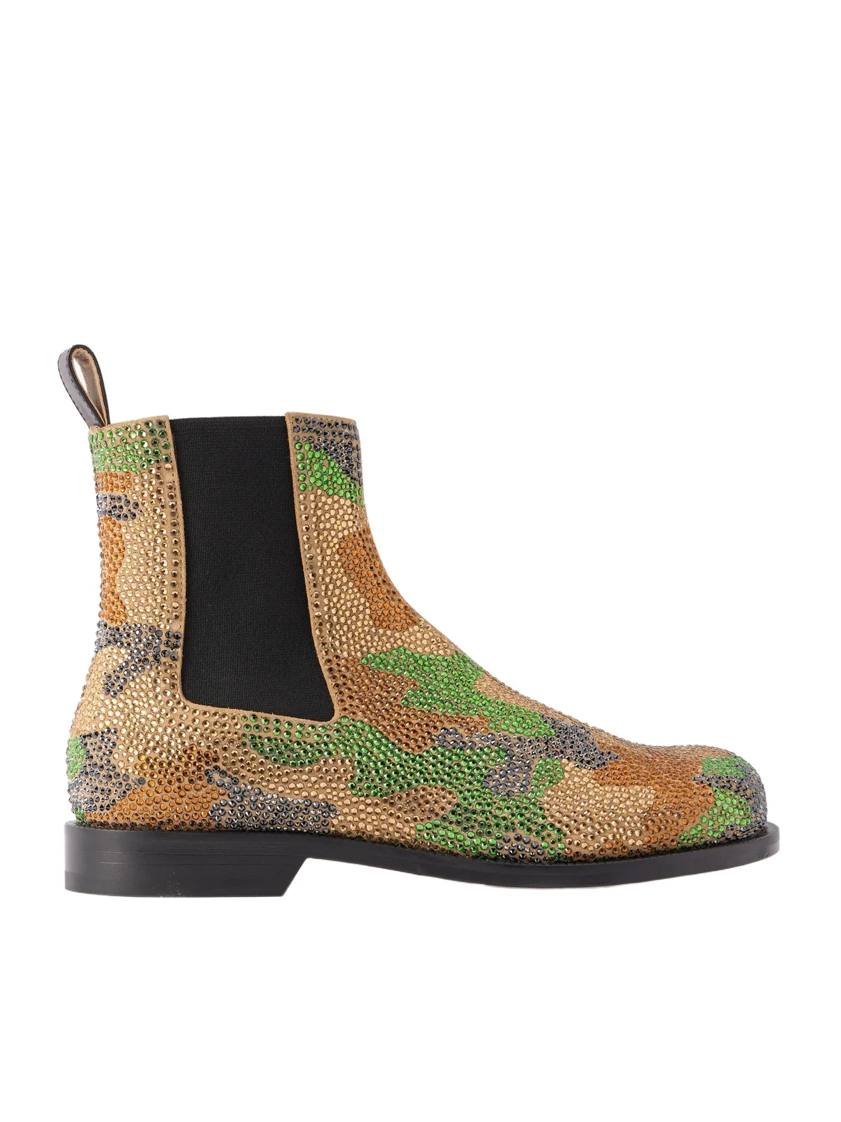 Crystal-embellished Suede Ankle Boots Crystal-embellished Suede Ankle Boots