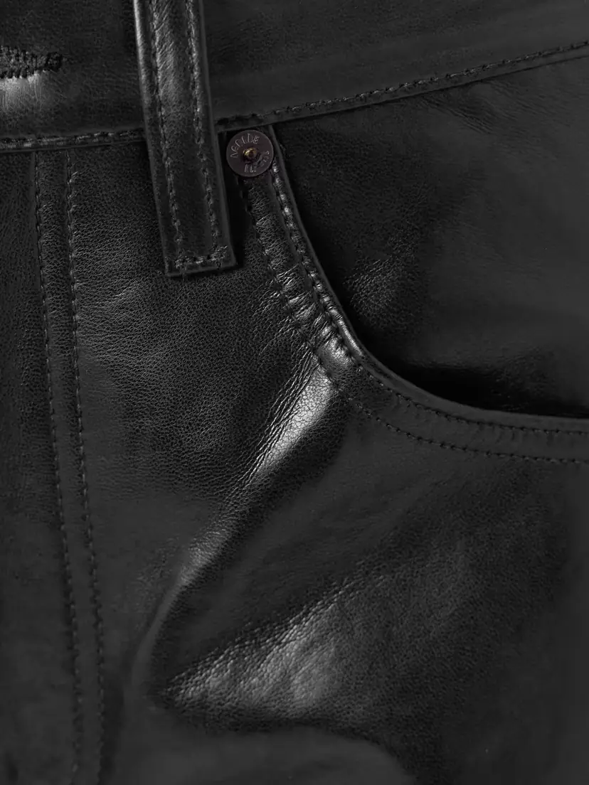 AGOLDE Kick Boot Recycled Leather-blend Flared Pants | Thumbnail 5