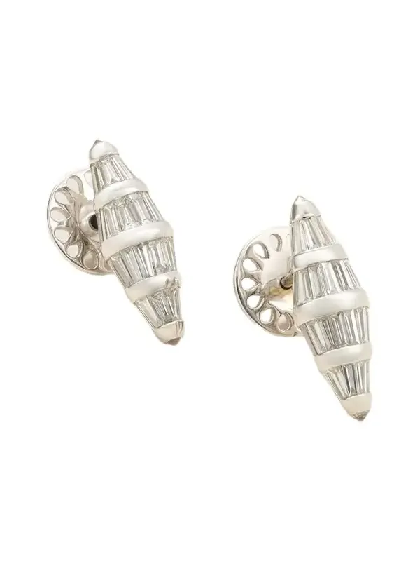 18-karat White Gold Diamond Earrings
