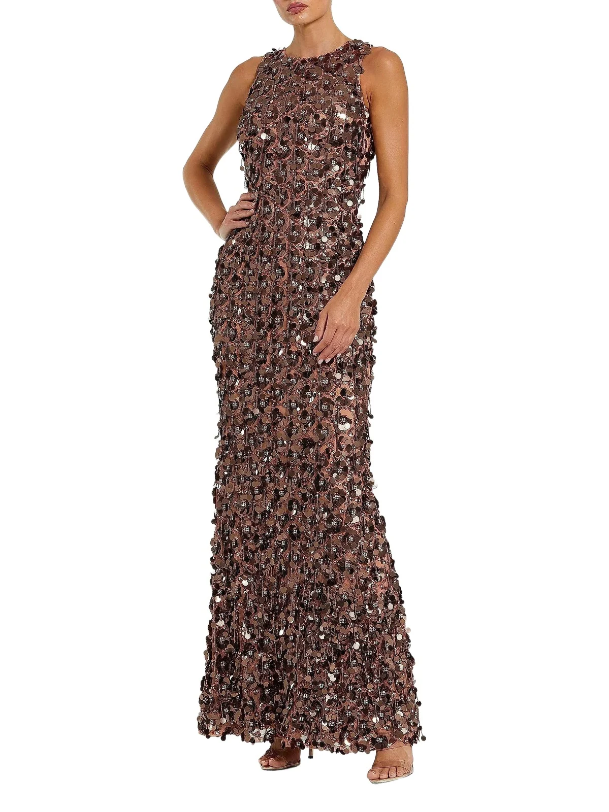 Women's Embellished Mesh Gown Women's Embellished Mesh Gown