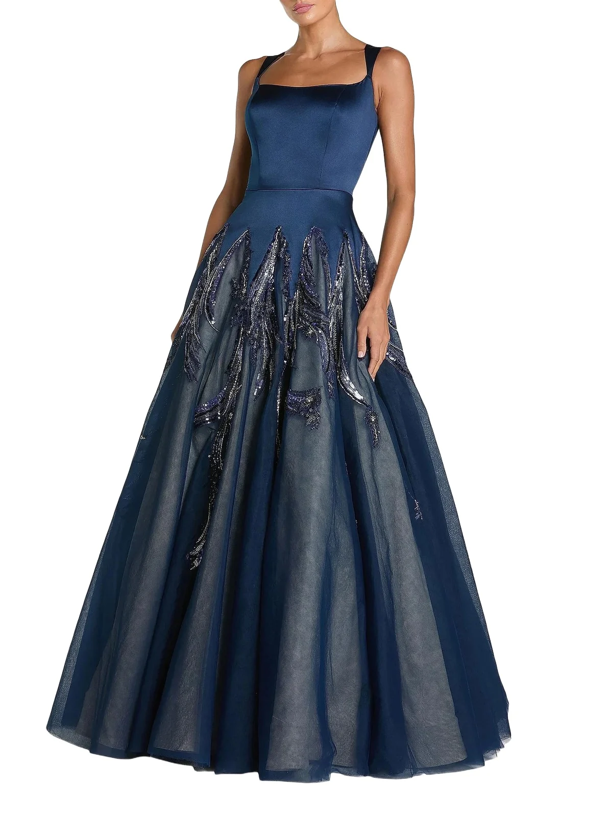 Women's Sequin & Bead-Embellished Ball Gown