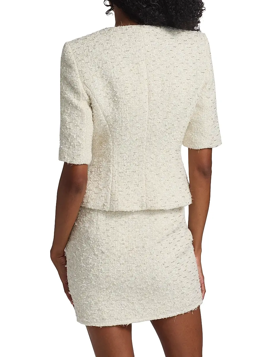 Generation Love Women's Tashi Short-Sleeve Tweed Jacket | Thumbnail 5